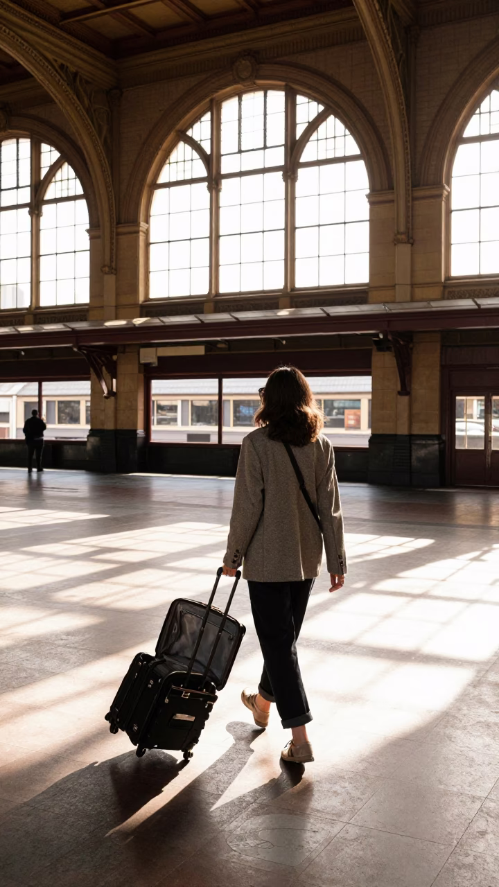 Late Morning Light on Traveler in Adelaide in in Adelaide, South Australia, Australia