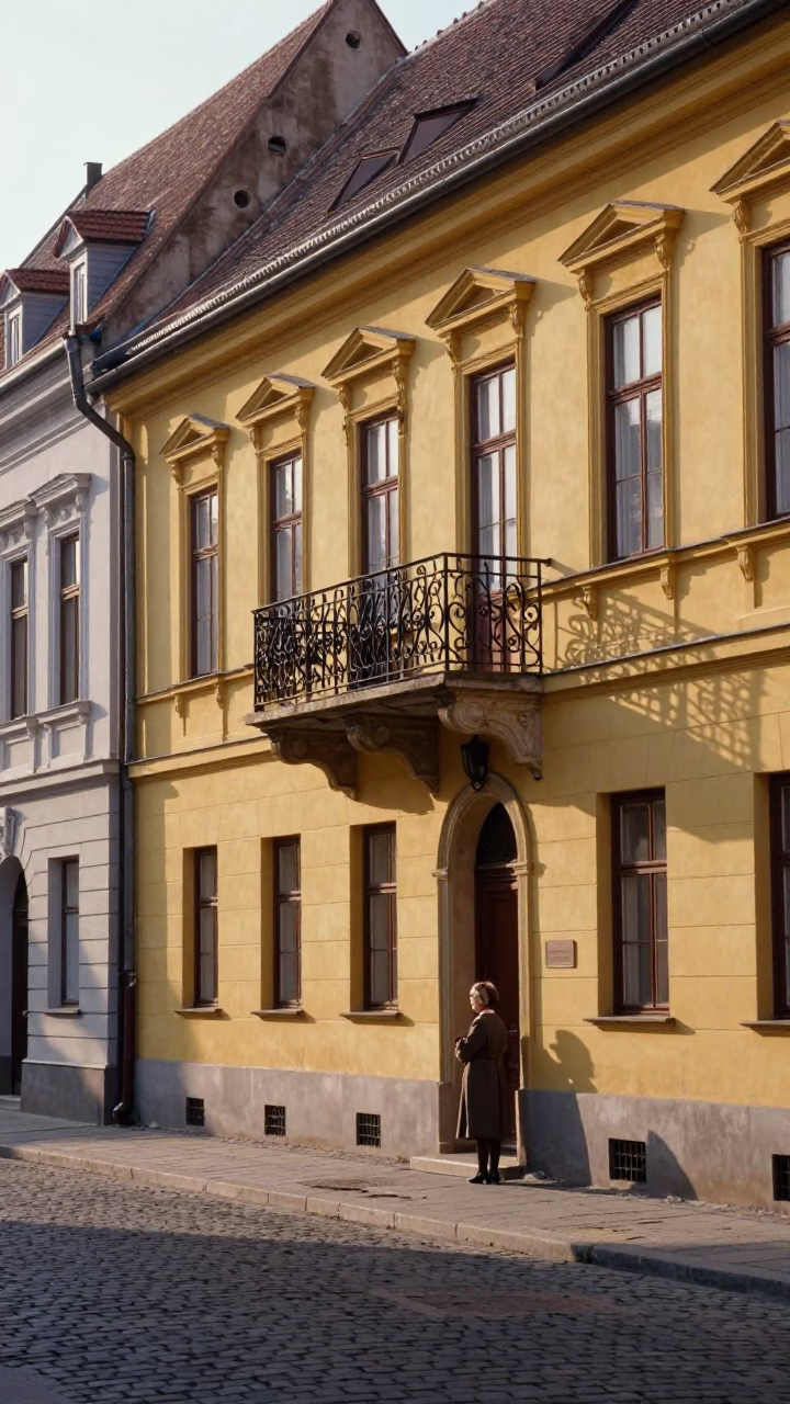 Late Morning Street Scene in Budapest Hungary with Traditional Architecture and Daily Life in in Budapest, Hungary
