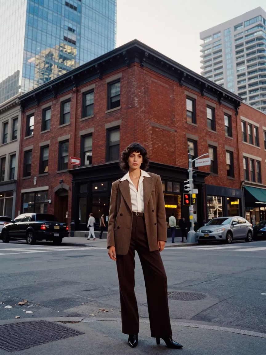 Late Morning Street Style Portrait in Downtown Toronto Ontario Canada in in Toronto, Ontario, Canada
