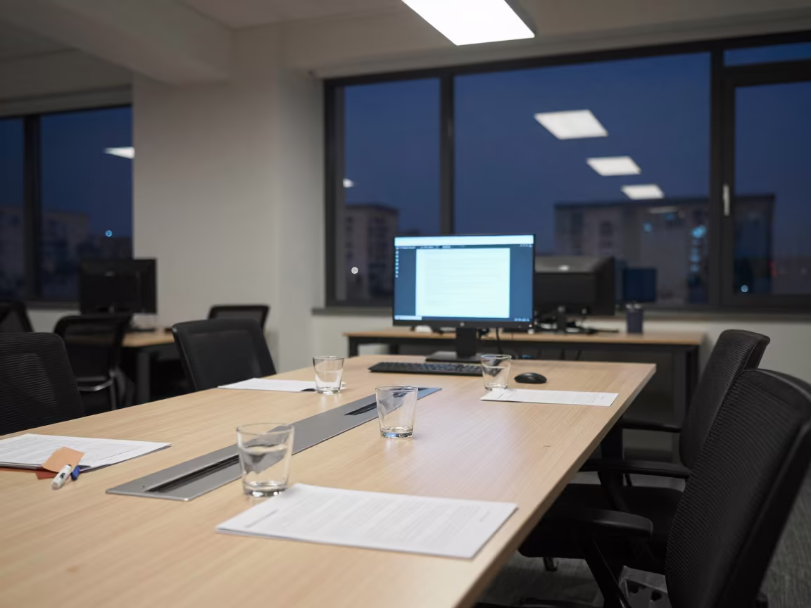 Late Night Training Room Jammu Office Calm in inside a coworking floor near Jammu