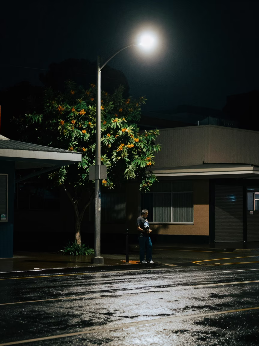 Late Night Urban Scene in Perth Western Australia Street Photography in in Perth, Western Australia, Australia
