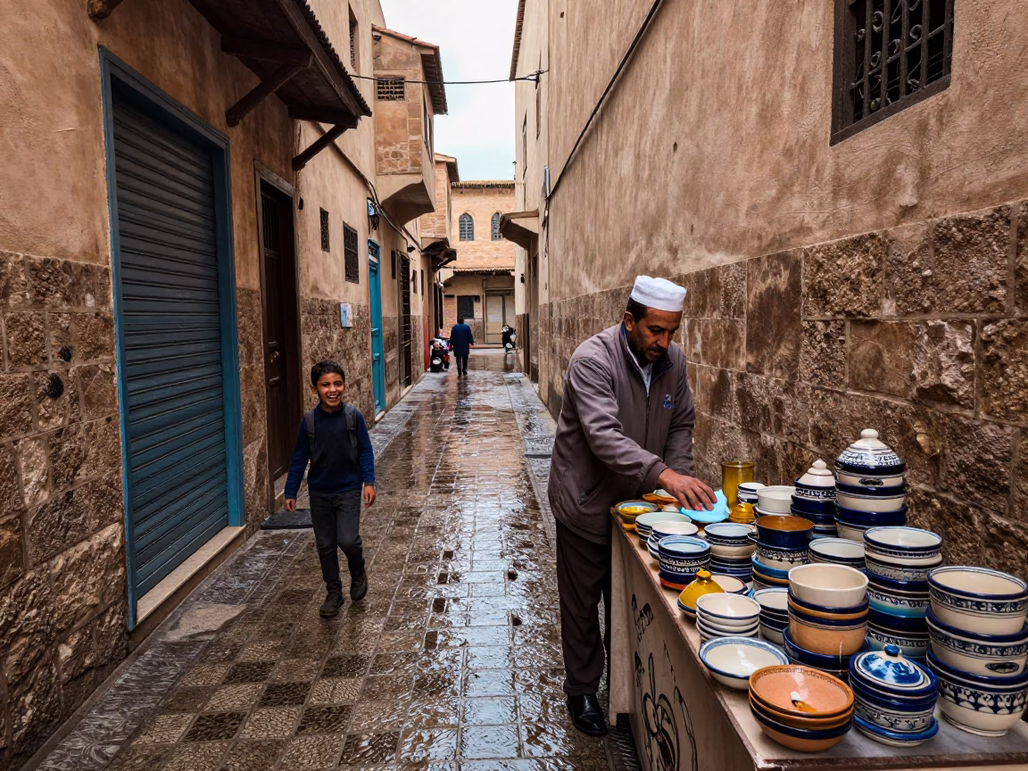 Laughing Boy in Fez in in Fez, Morocco