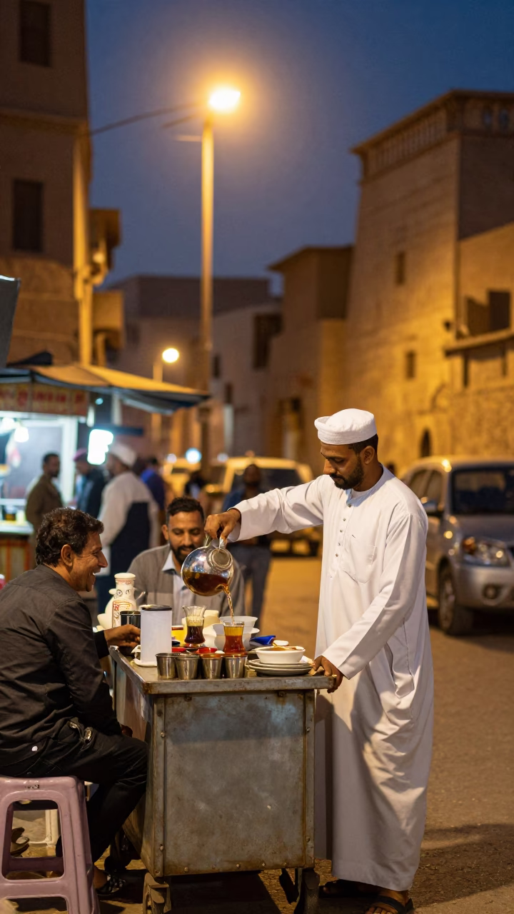 Laughing Customer in Luxor in in Luxor, Egypt