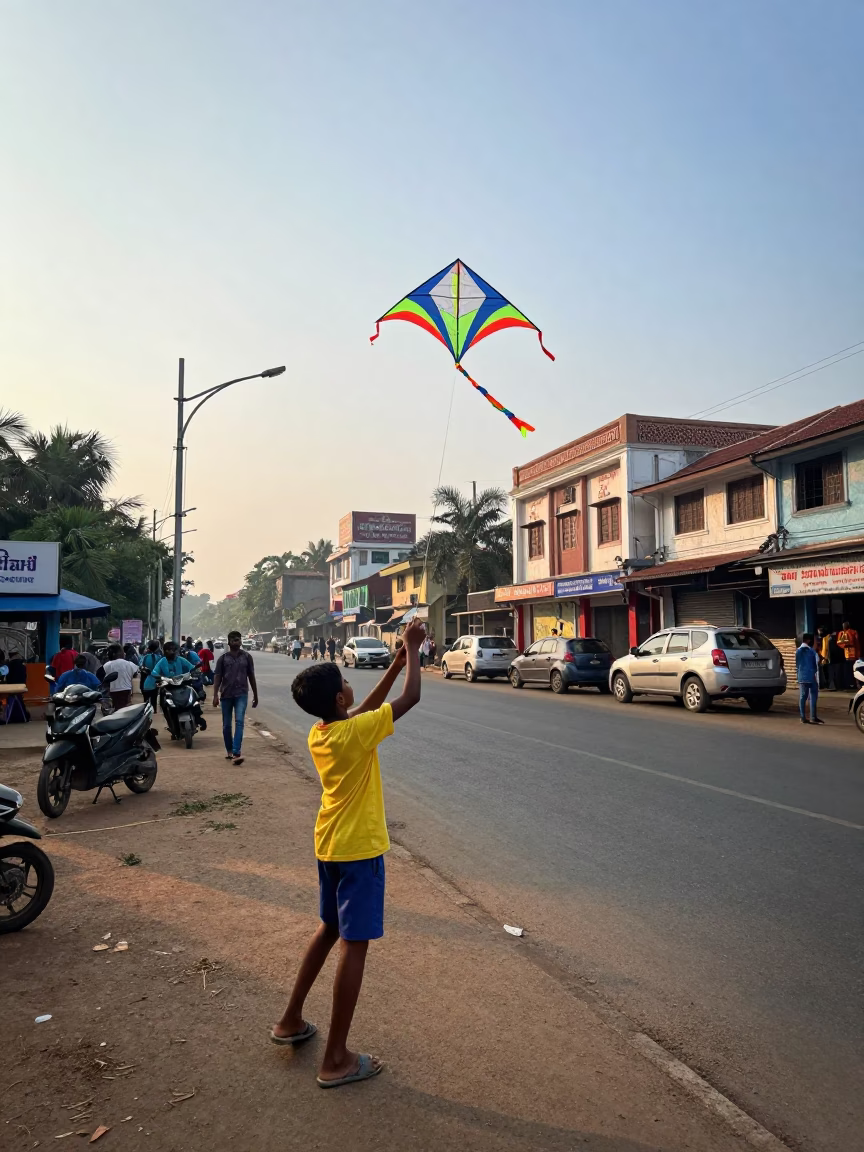 Launching Kite in Chennai in in Chennai, India