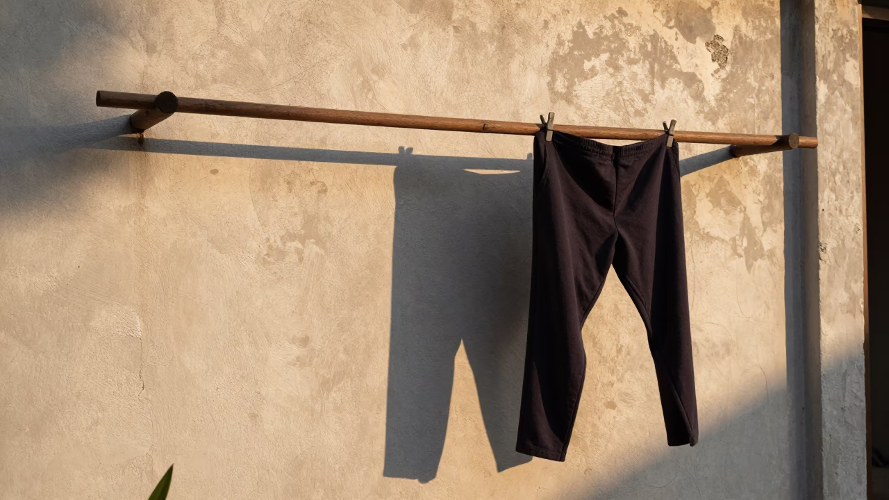 Laundry at Evening Light in in Denpasar, Indonesia
