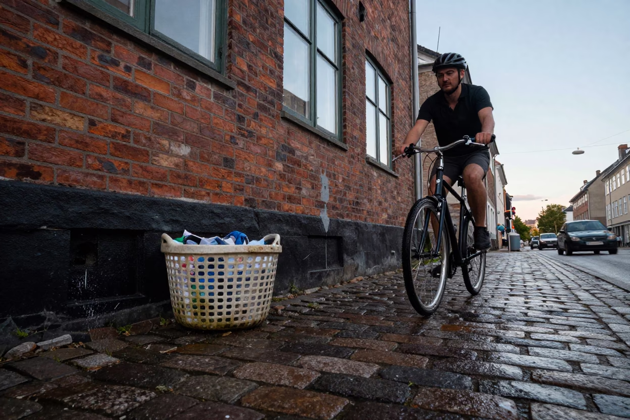 Laundry Basket in Copenhagen in in Copenhagen, Denmark