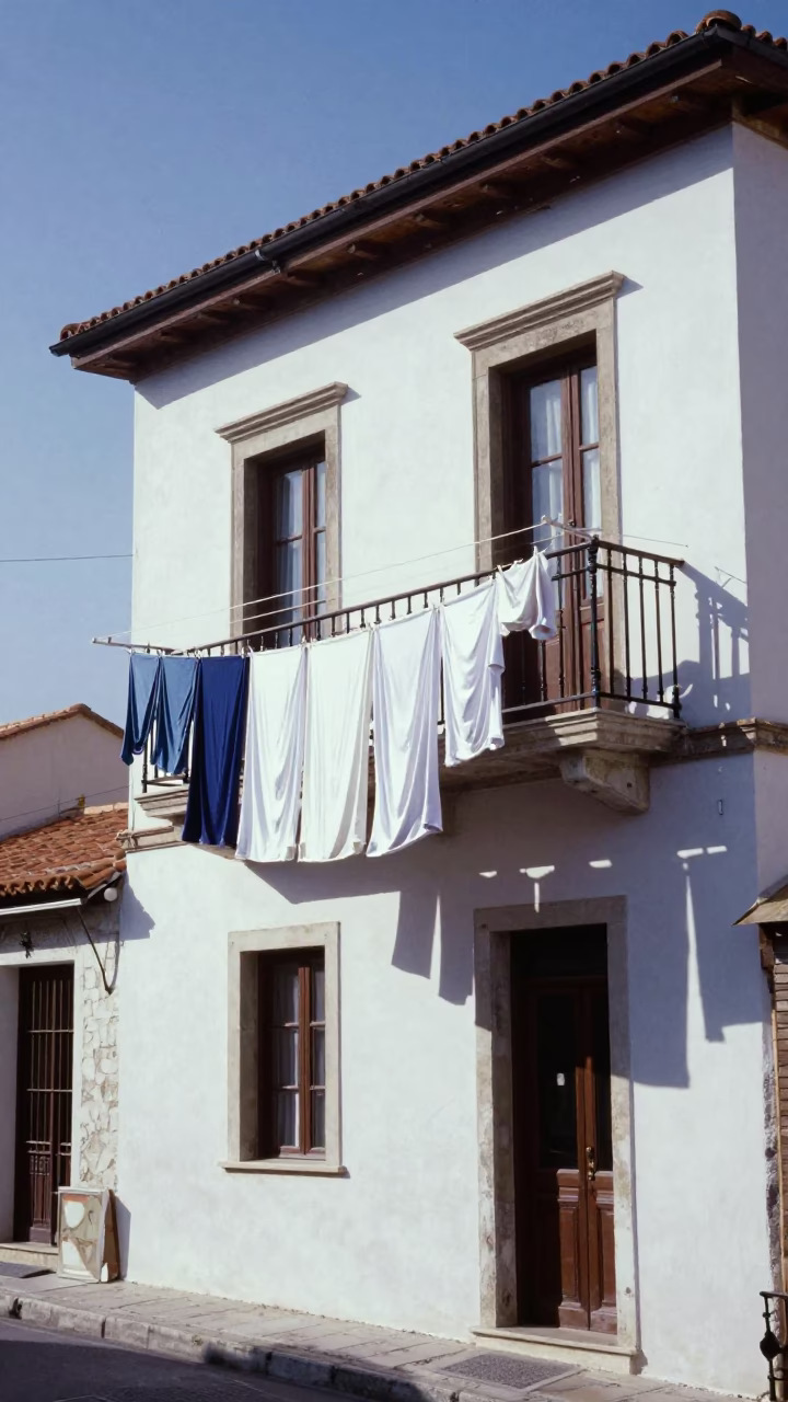 Laundry Drying in Athens in in Athens, Greece