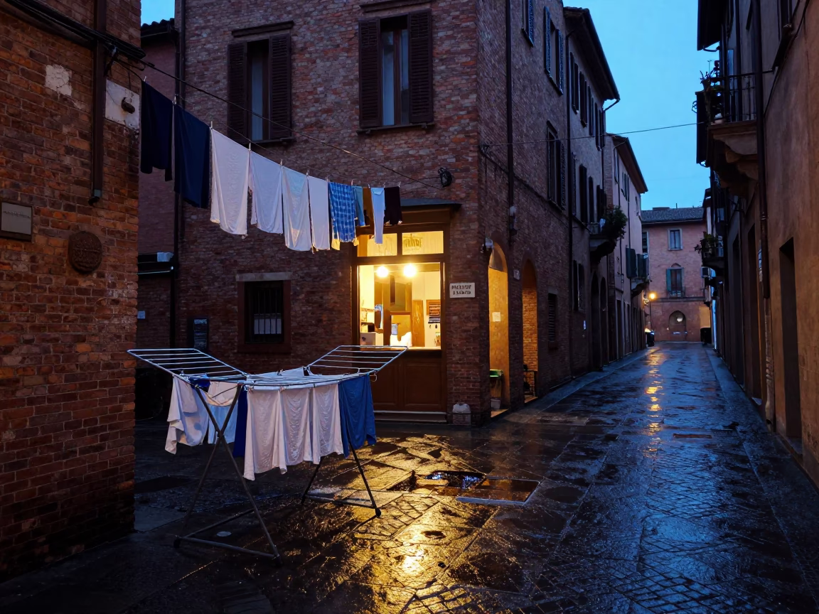 Laundry Drying in Bologna in in Bologna, Italy