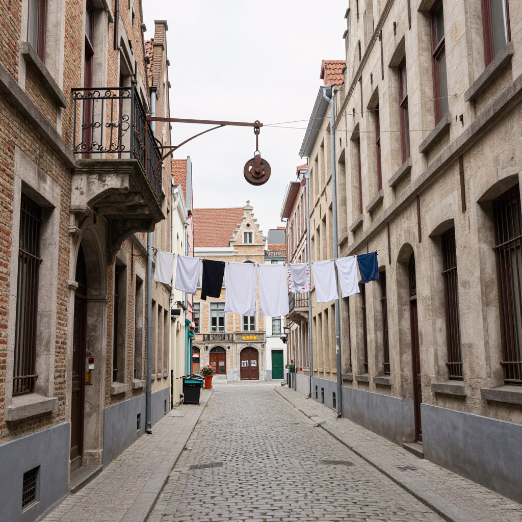 Laundry Drying in Brussels in in Brussels, Belgium
