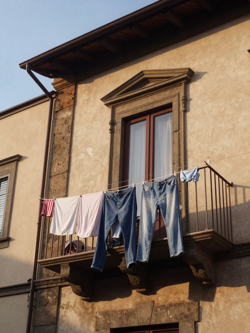 Laundry Drying in Florence in in Florence, Italy