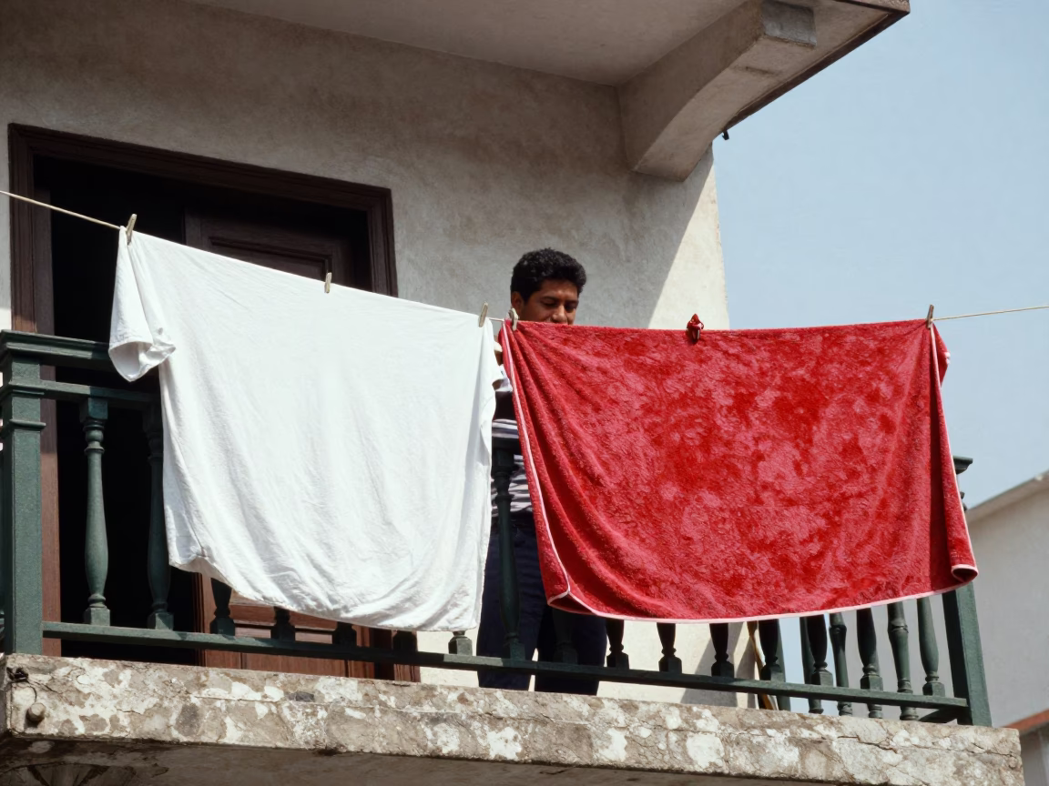 Laundry Drying in Lima in in Lima, Peru