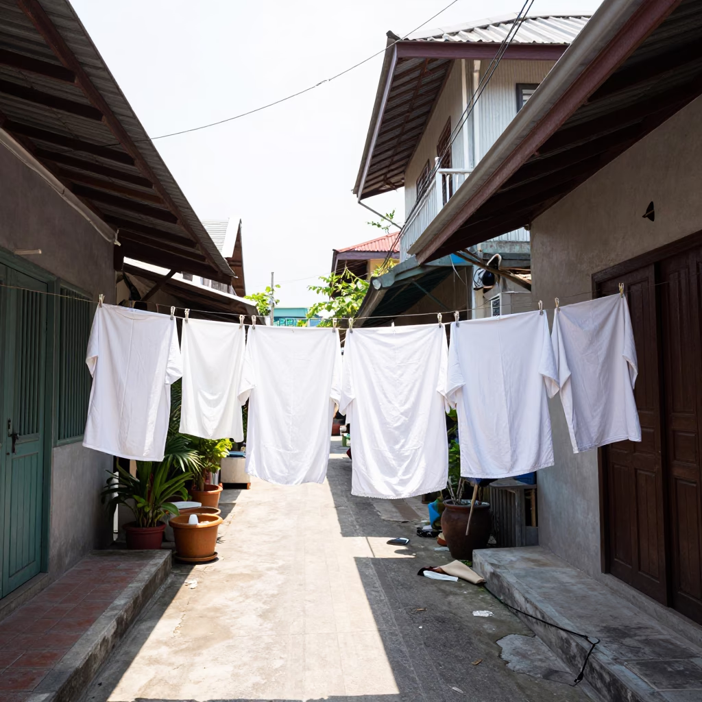 Laundry Drying in Phuket in in Phuket, Thailand