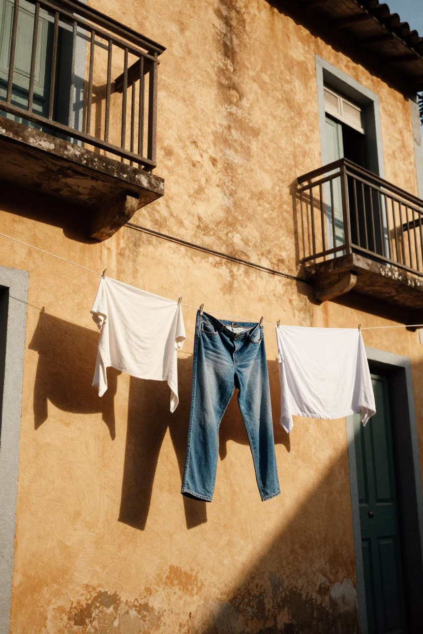 Laundry Drying in Salvador in in Salvador, Brazil