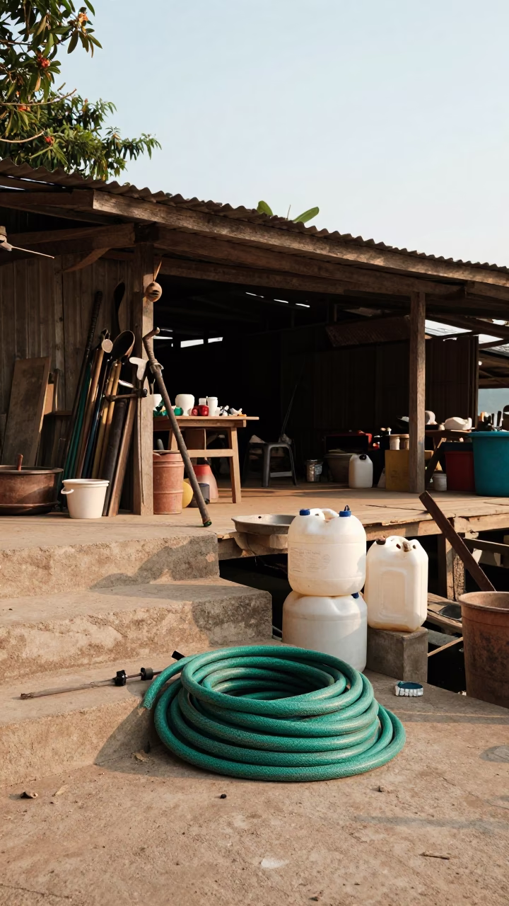 Laundry in Luang Prabang in in Luang Prabang, Laos