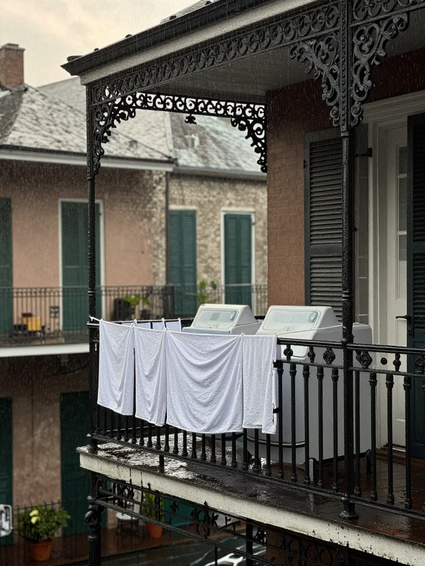 Laundry in New Orleans in in New Orleans, Louisiana, United States