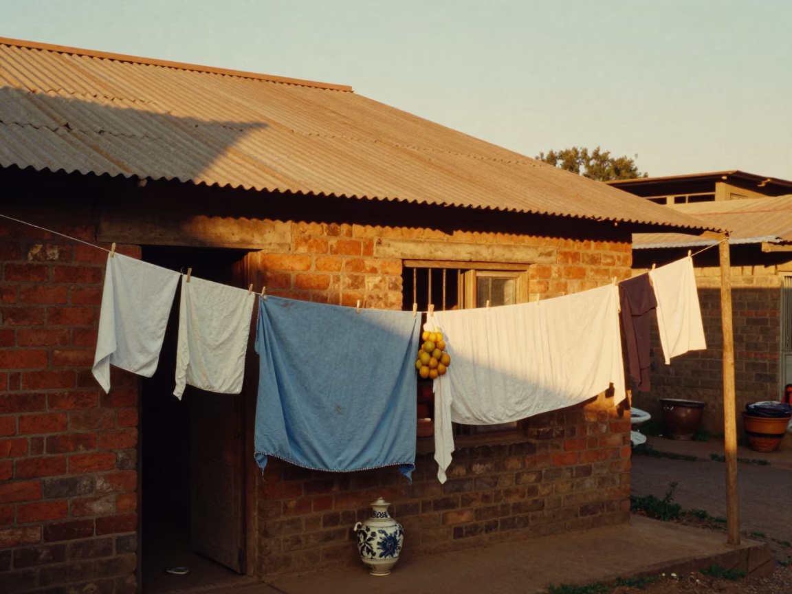 Laundry Line in Johannesburg in in Johannesburg, South Africa
