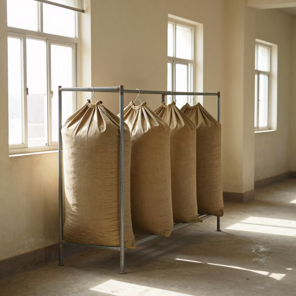 Laundry Rack in Rawalpindi Mess Hall Afternoon in in a mess hall before service in Rawalpindi