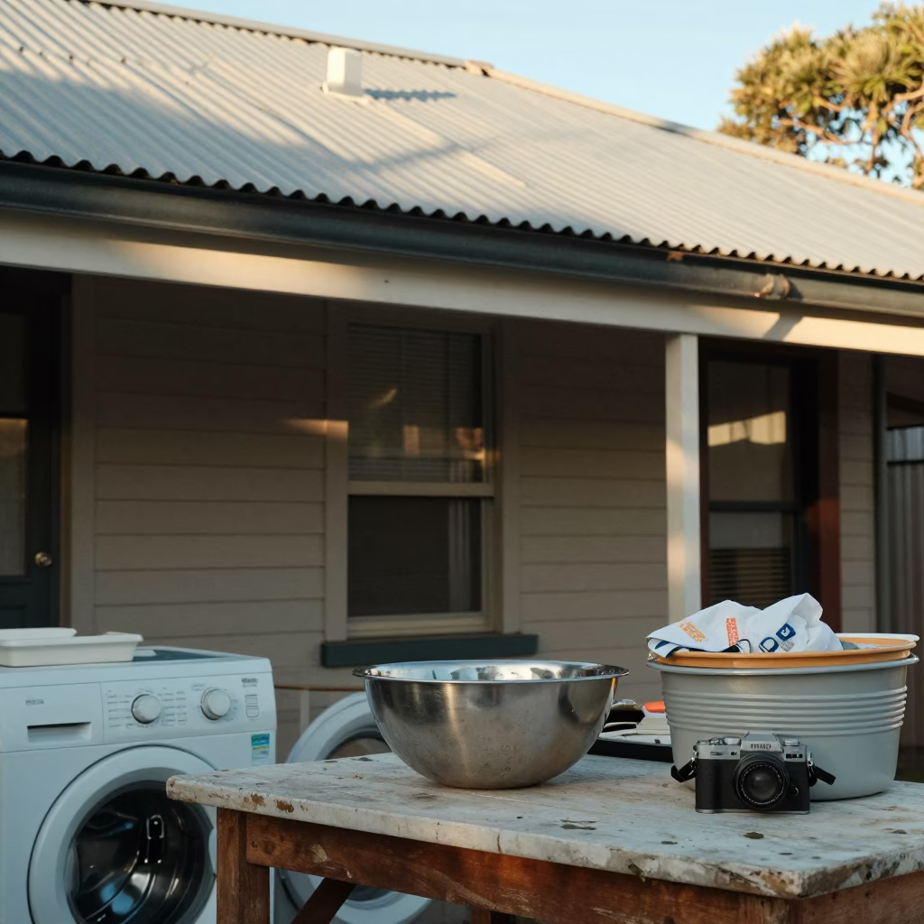 Laundry Scene in Sydney in in Sydney, New South Wales, Australia