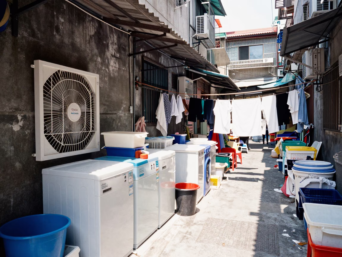 Laundry Setup in Taipei in in Taipei, Taiwan