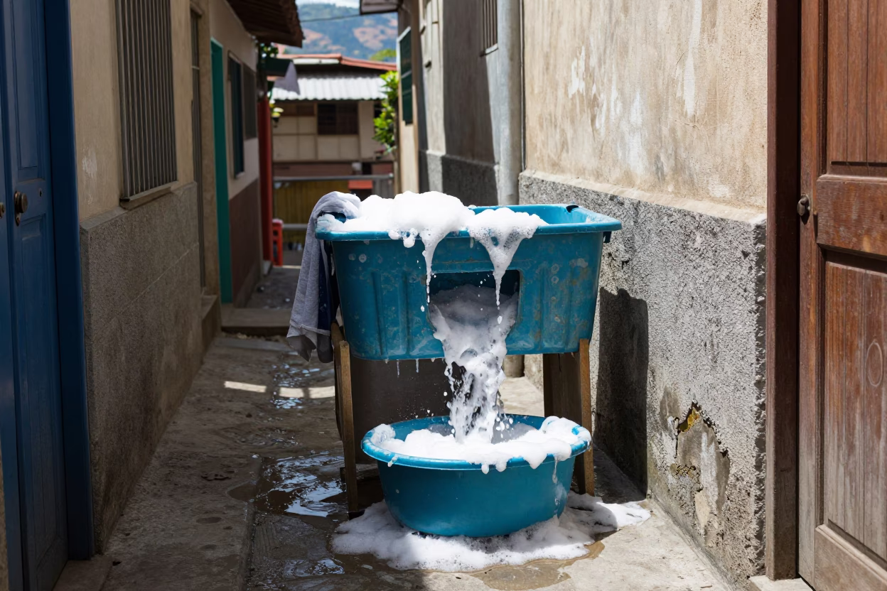 Laundry Station in Medellin in in Medellin, Colombia