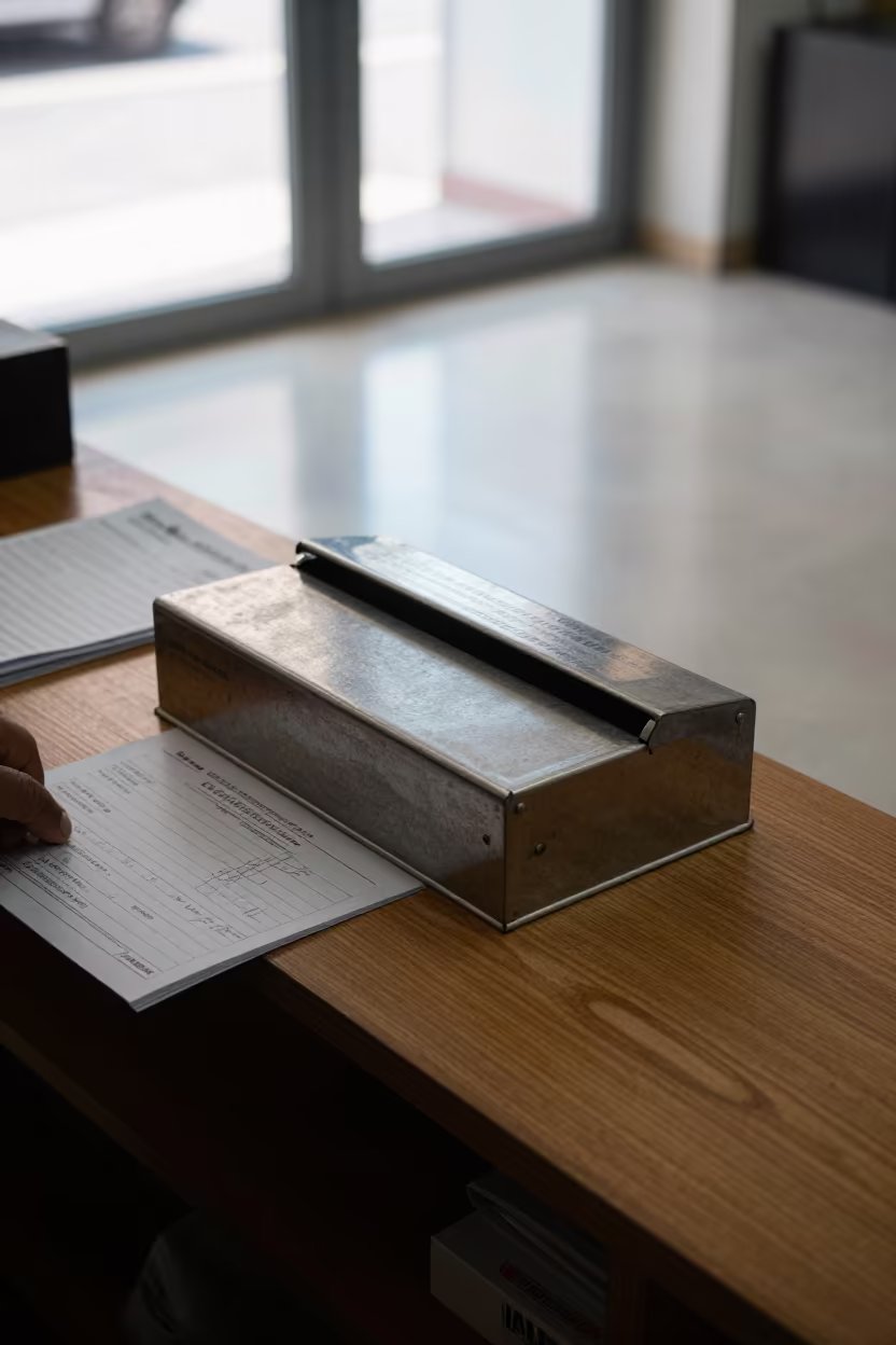 Layaway Ticket Box in Béchar Store in inside a storefront prepared for opening in Béchar