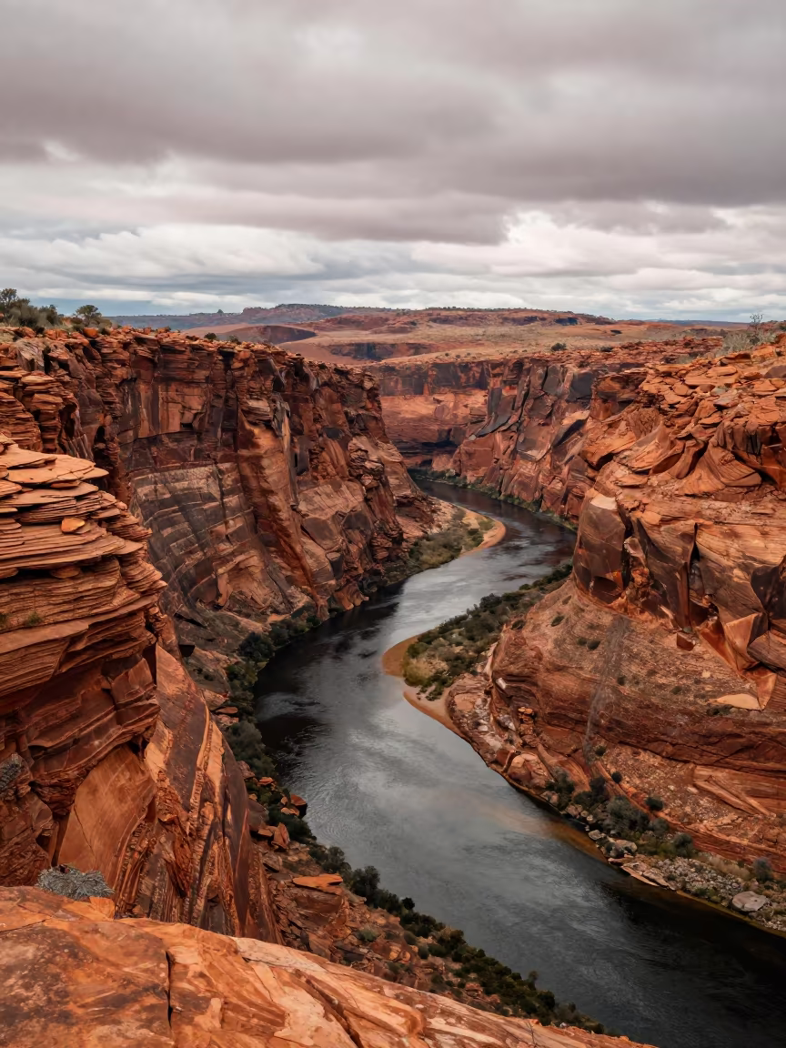 Layered Canyon Walls in Western Australia Dry Season in in Western Australia