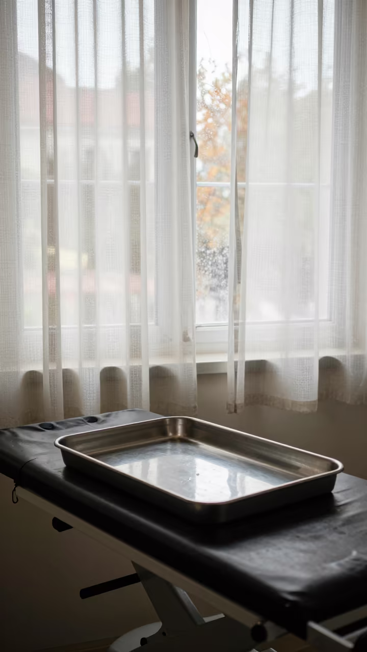 Lead Marker Tray in Patiala Prep Room Midday in in a surgical prep area near Patiala