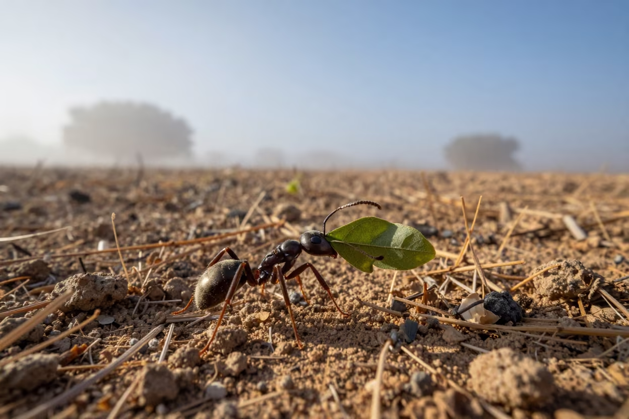 Leaf Cutter Ant Autumn Dawn Israel in in Israel