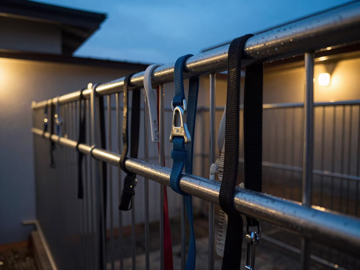 Leash Rail in Ikeja Kennel Blue Hour in inside a fish bagging counter zone in Ikeja
