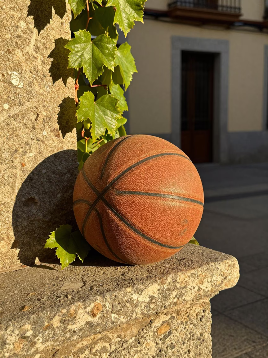 Leather Basketball in Madrid in in Madrid, Spain