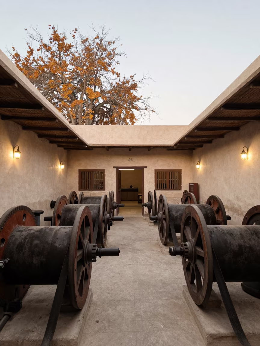 Leather Belts Overhead in Autumn Tea Hall in inside a tea-processing hall near Riffa