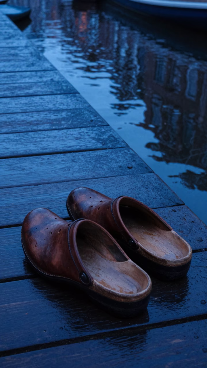 Leather Clogs in Amsterdam in in Amsterdam, Netherlands