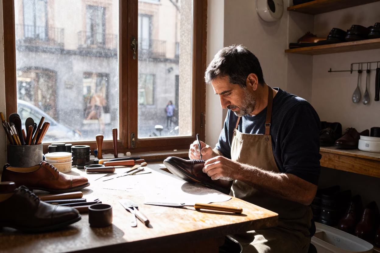 Leather Shoe in Madrid in in Madrid, Spain