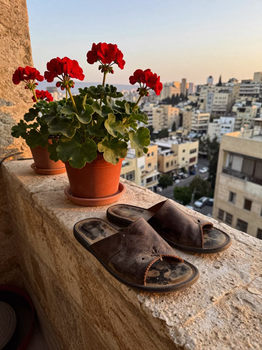 Leather Slippers in Beirut in in Beirut, Lebanon