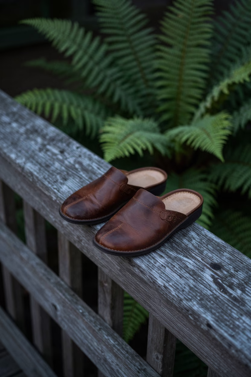 Leather Slippers in Seattle in in Seattle, United States