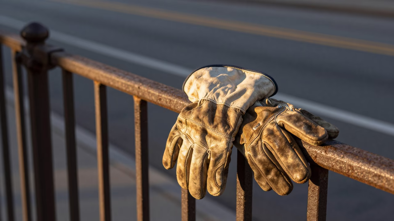 Leather Work Gloves in Chicago in in Chicago, Illinois, United States
