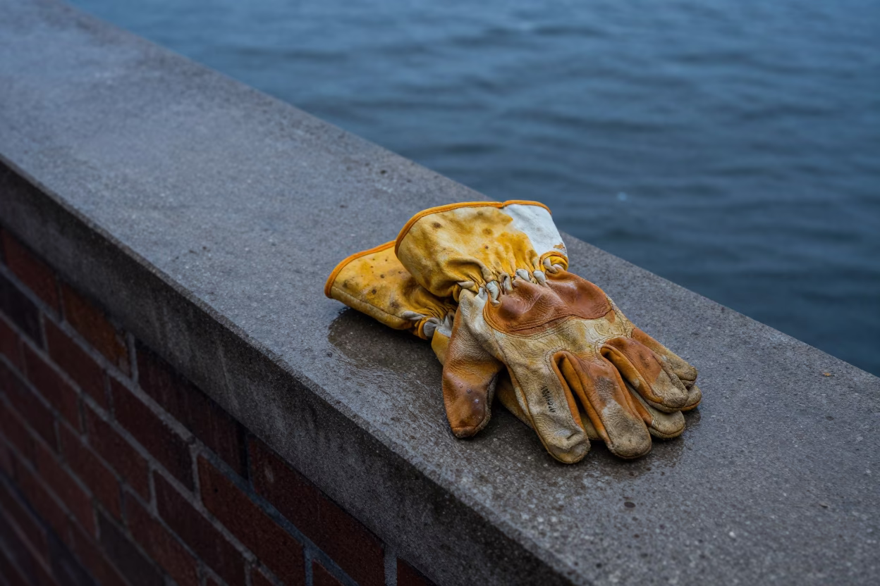 Leather Work Gloves in New York in in New York, United States