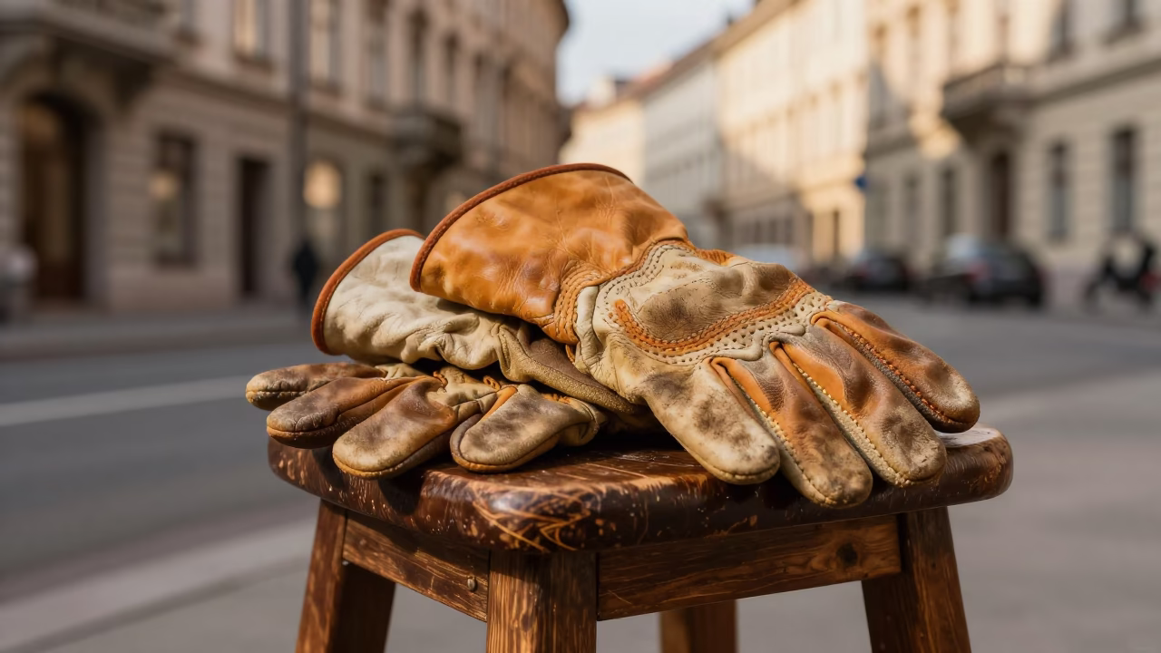 Leather Work Gloves in Vienna in in Vienna, Austria