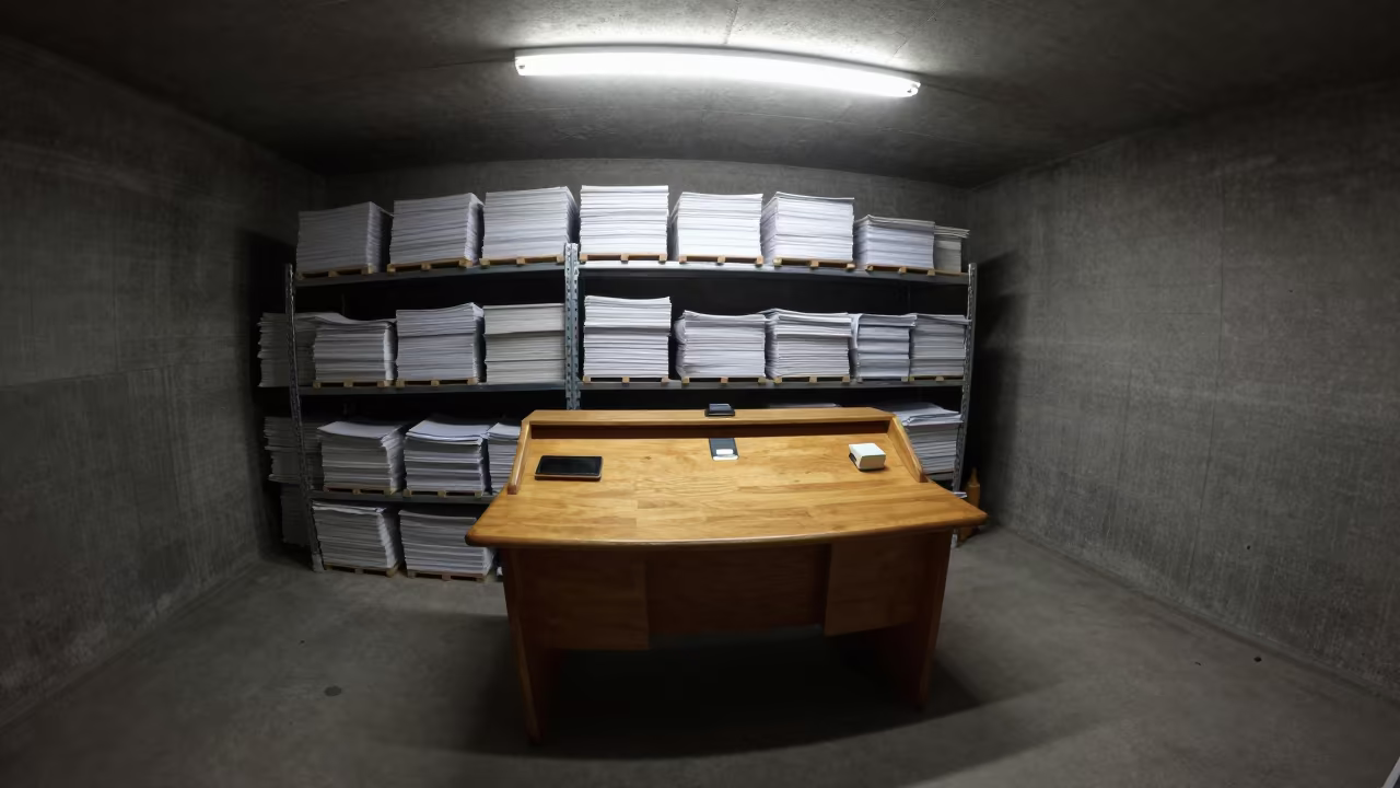 Ledger Desk in Spanish Town Distribution Bay in inside a chilled distribution bay in Spanish Town