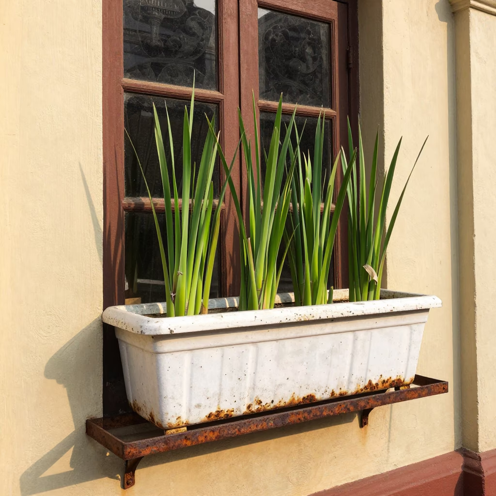 Lemongrass at Late Afternoon Light in Chennai in in Chennai, India