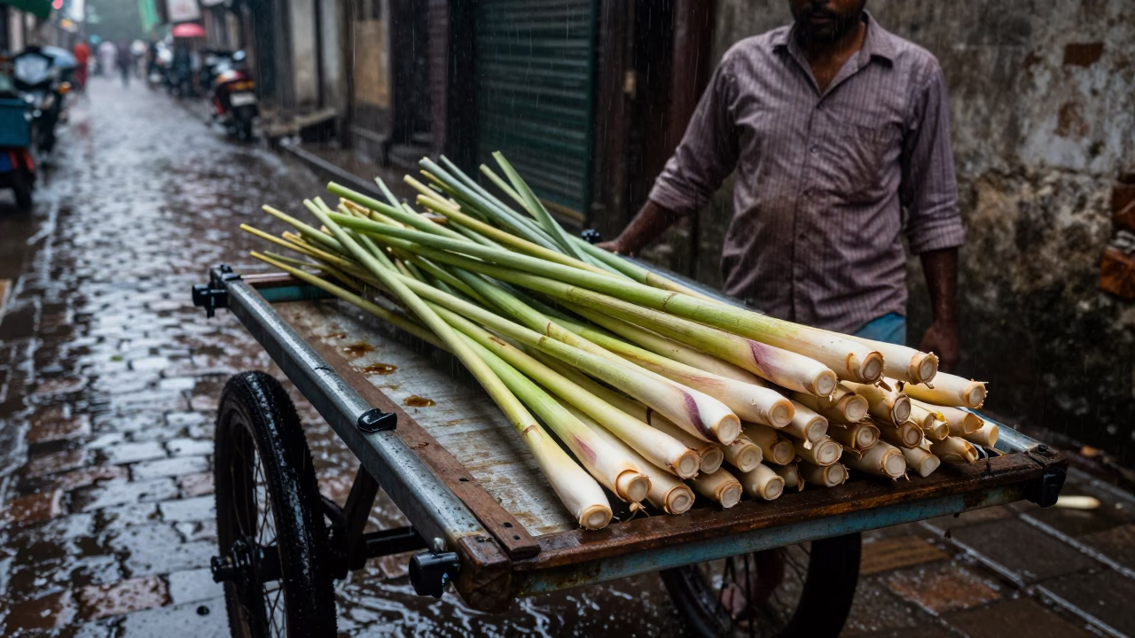 Lemongrass Stalks in Kolkata in in Kolkata, India