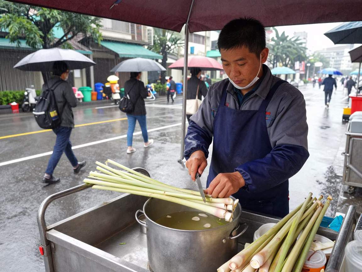 Lemongrass Tea at Midday Light in Taipei in in Taipei, Taiwan