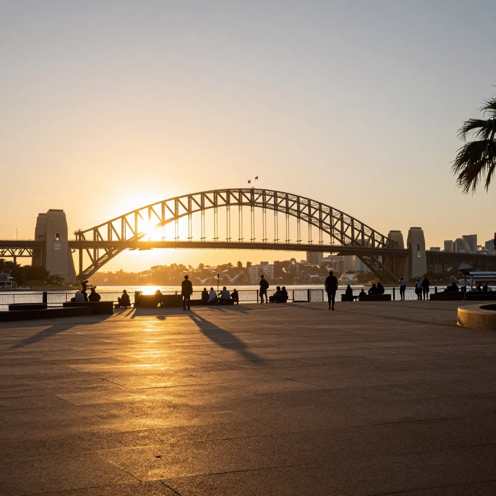 Light at Golden Hour in Sydney in in Sydney, New South Wales, Australia