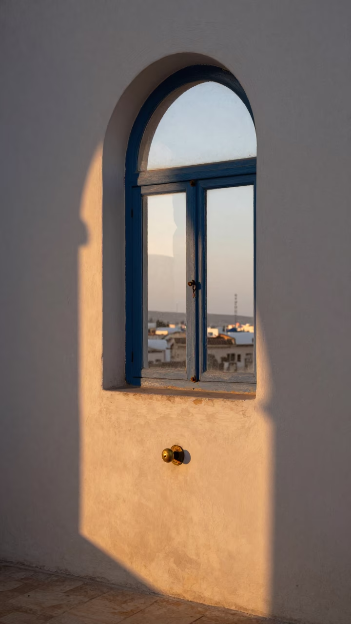 Light Courtyard at First Light Of Dawn in Tunis in in Tunis, Tunisia
