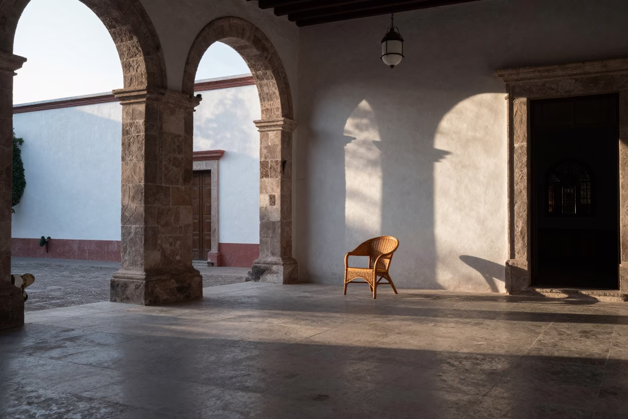 Light Dawn at First Light Of Dawn in Merida in in Merida, Mexico