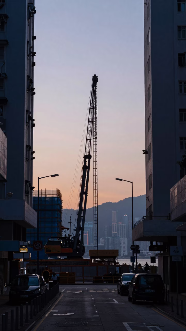 Light Dawn in Hong Kong at First Light Of Dawn in in Hong Kong, Hong Kong