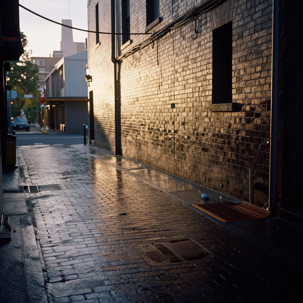 Light Dawn in Melbourne at First Light Of Dawn in in Melbourne, Victoria, Australia