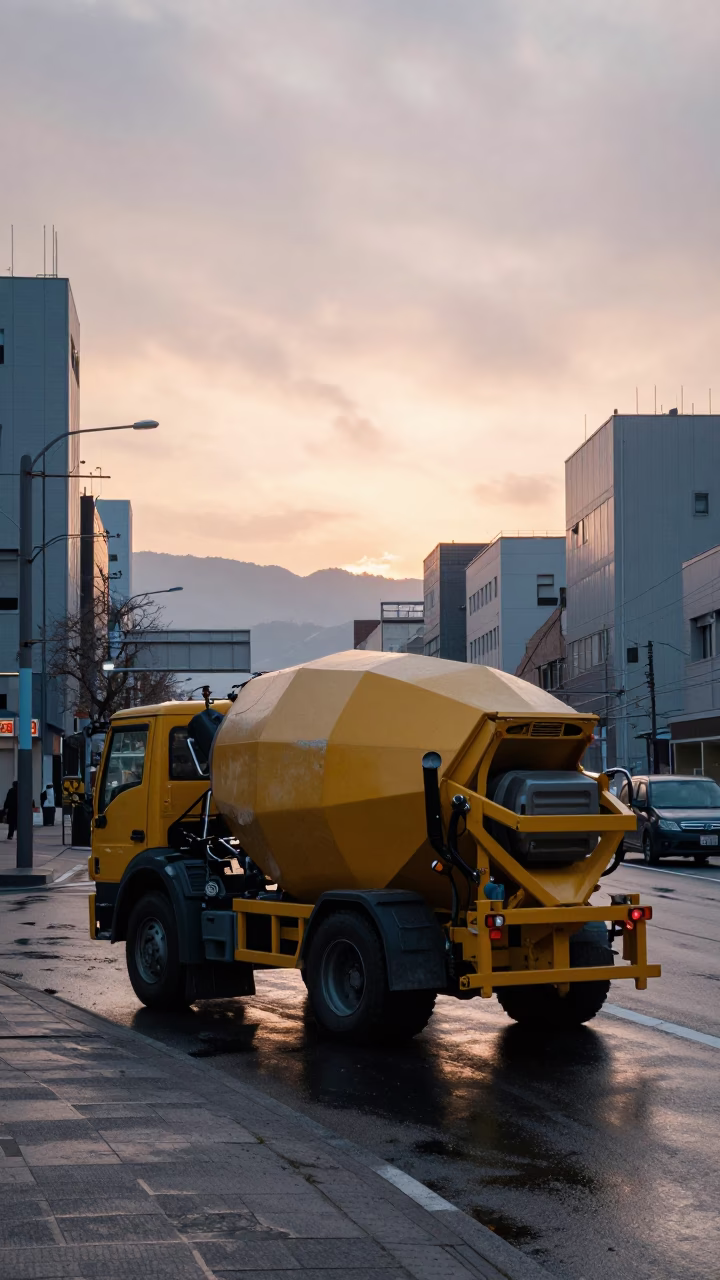 Light Dawn in Sapporo at First Light Of Dawn in in Sapporo, Japan