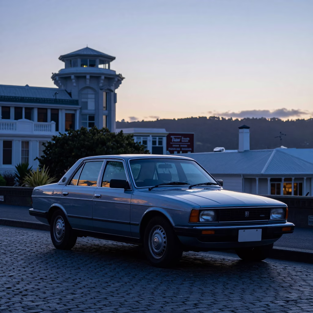 Light Dawn in Wellington at First Light Of Dawn in in Wellington, New Zealand