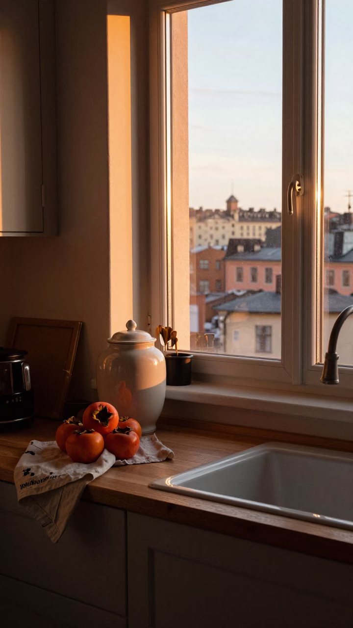 Light Falls in Stockholm at Golden Hour in in Stockholm, Sweden